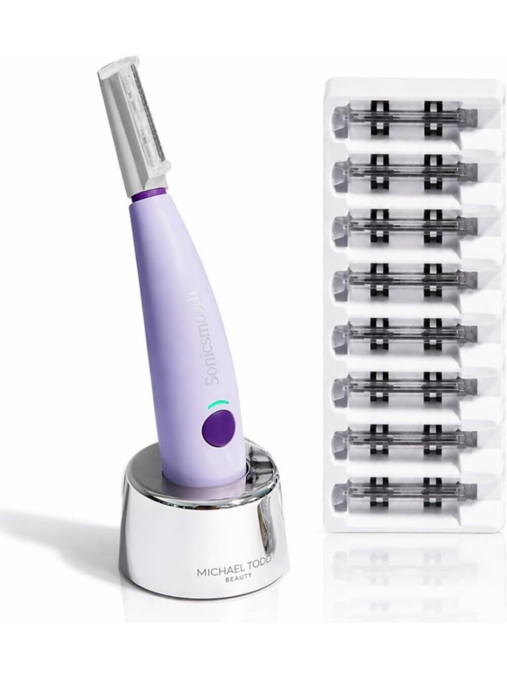 Dermaplane Razor for Women | Facial Hair Remover & Eyebrow Trimmer System, 8